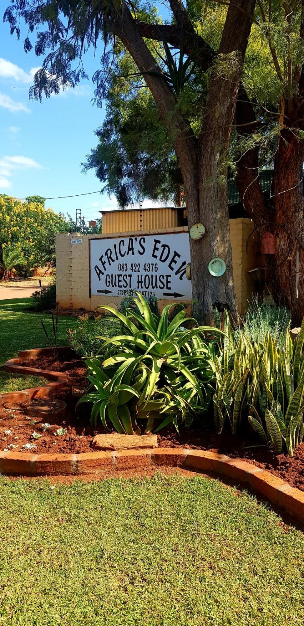 Africas Eden Guesthouse Mookgophong Dış mekan fotoğraf